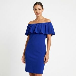 Pretty Blue Ruffle Dress NWT